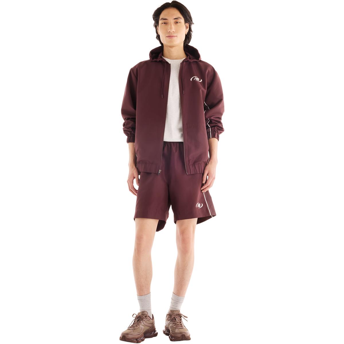 New Balance Trackside Woven Treningsjakke Herre CHERRY LEATHER