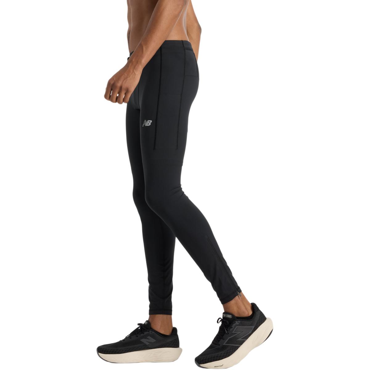 New Balance Sleek Pocket Løpetights Herre Black