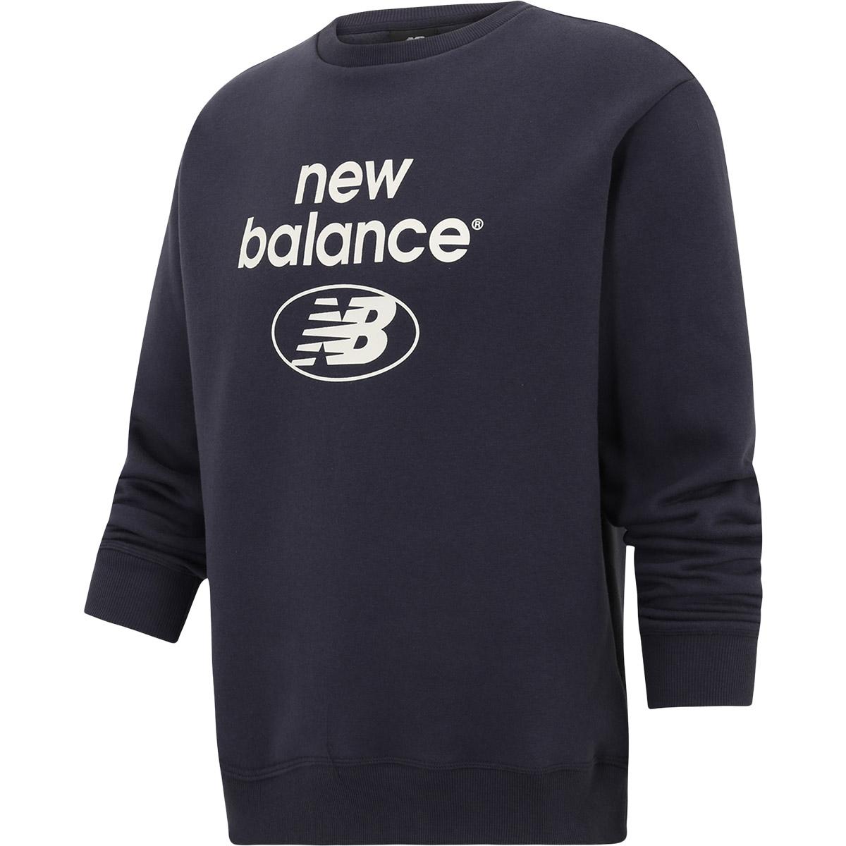 New Balance Essentials Brushed Sweatshirt Herre ECLIPSE