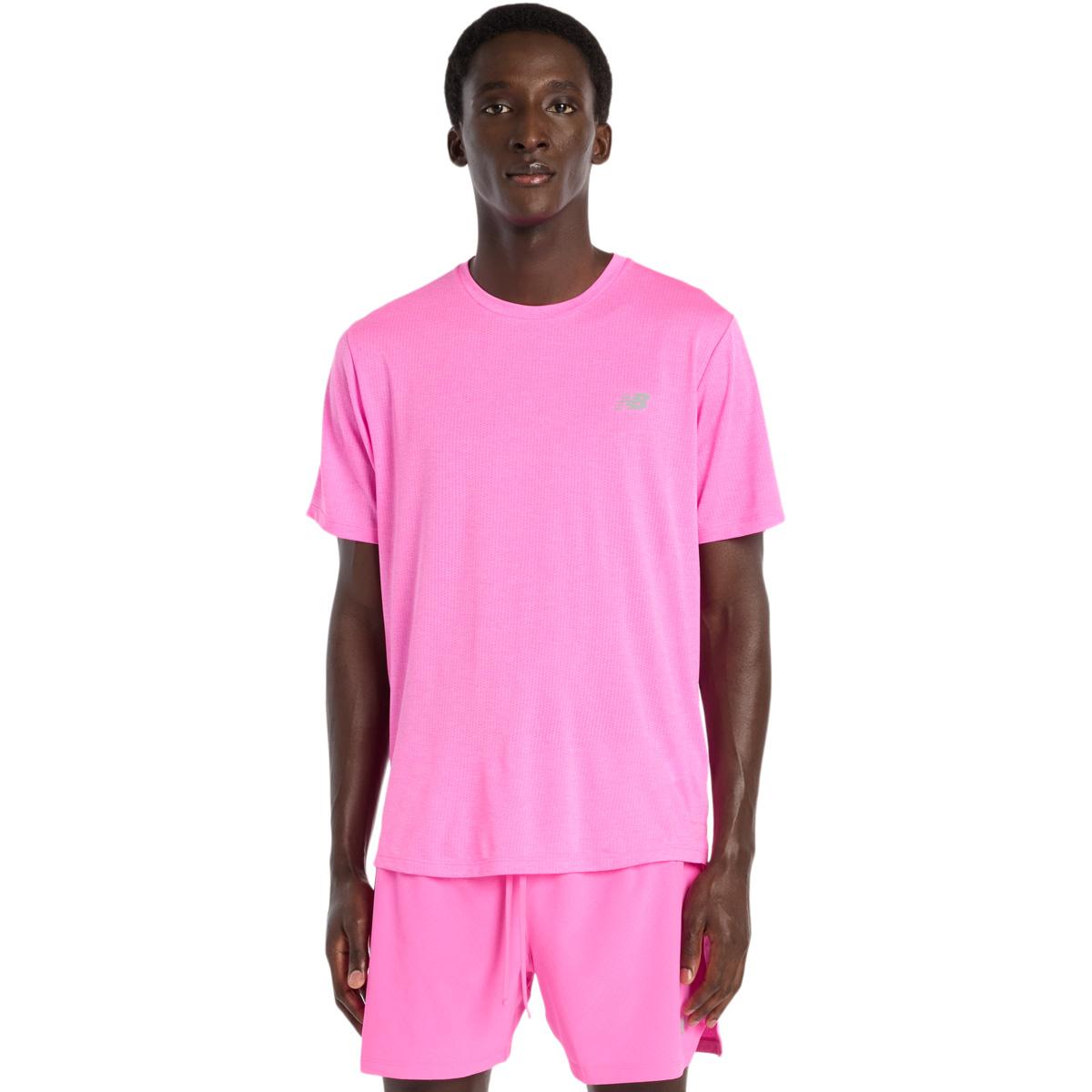 New Balance Athletics Run Løbe T-shirt Herre Pink