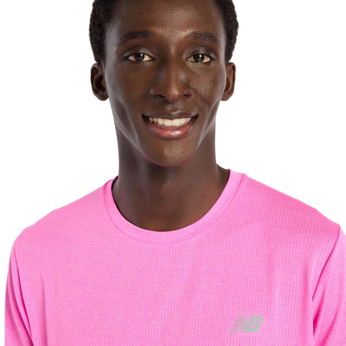 New Balance Athletics Run Løbe T-shirt Herre Pink