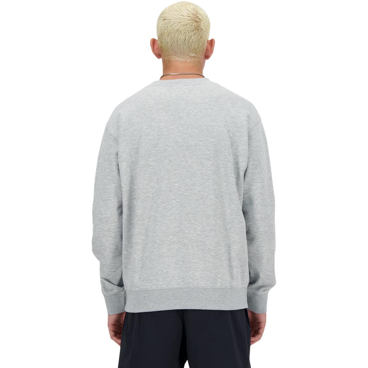New Balance Small Logo French Terry Crew Sweatshirt Herre ATHLETIC GRE