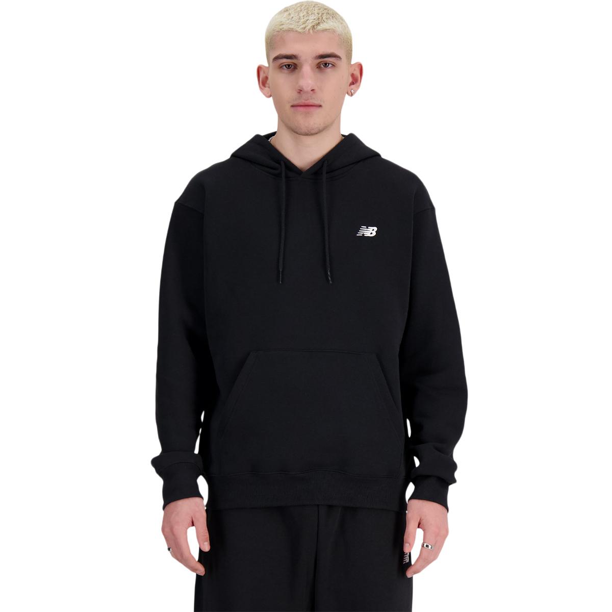 New Balance Small Logo French Terry Hættetrøje Herre Black