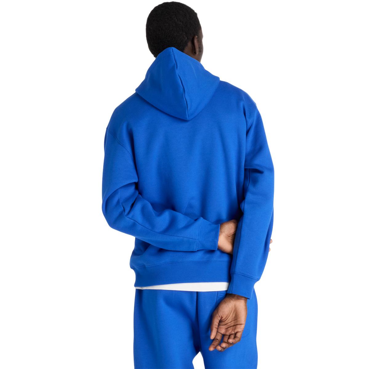 New Balance Small Logo Brushed Crew Hættetrøje Herre Blue