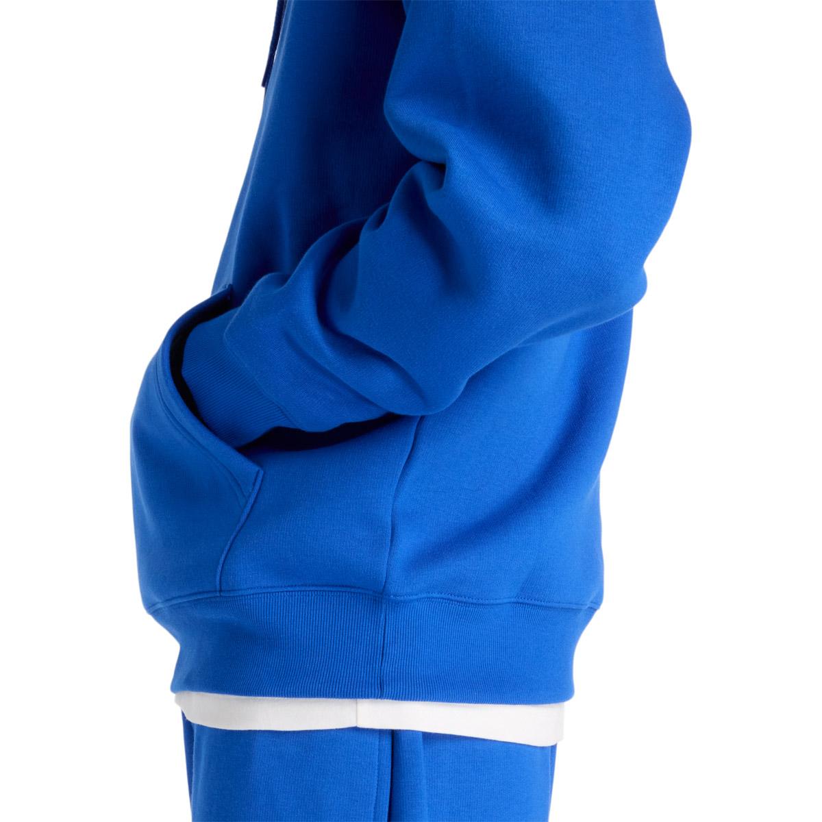 New Balance Small Logo Brushed Crew Hættetrøje Herre Blue