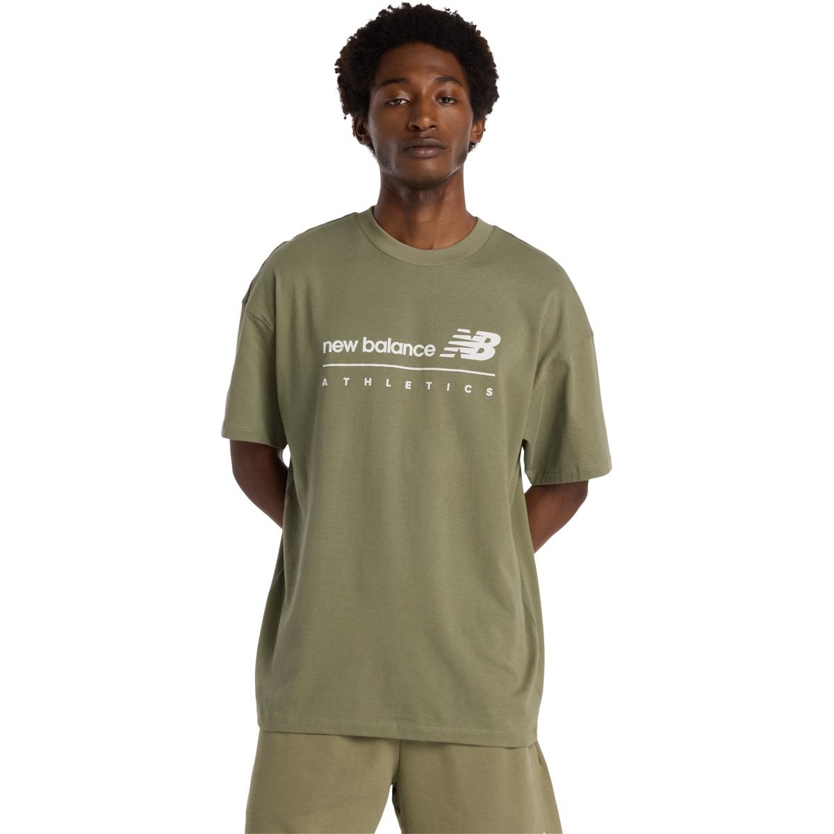 New Balance Linear Graphic T-skjorte Herre Green