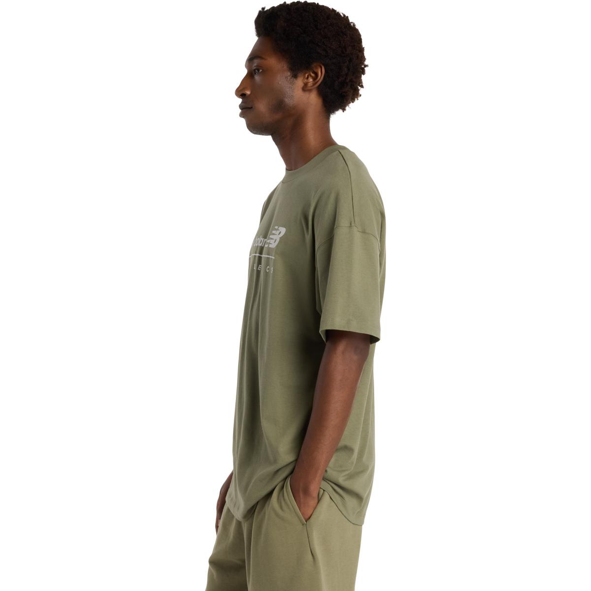 New Balance Linear Graphic T-skjorte Herre Green
