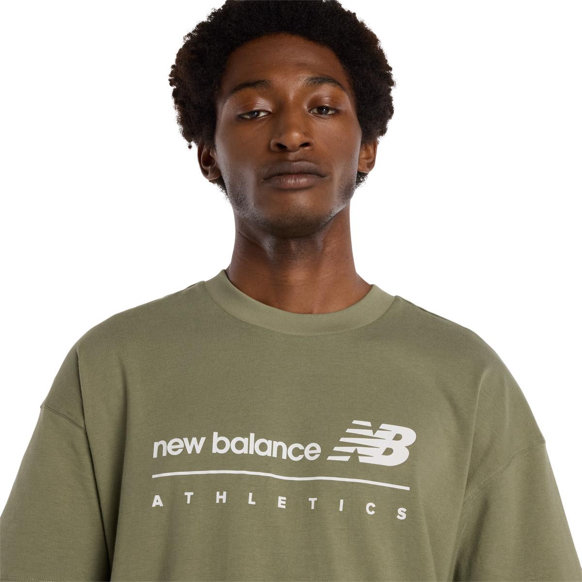 New Balance Linear Graphic T-skjorte Herre Green
