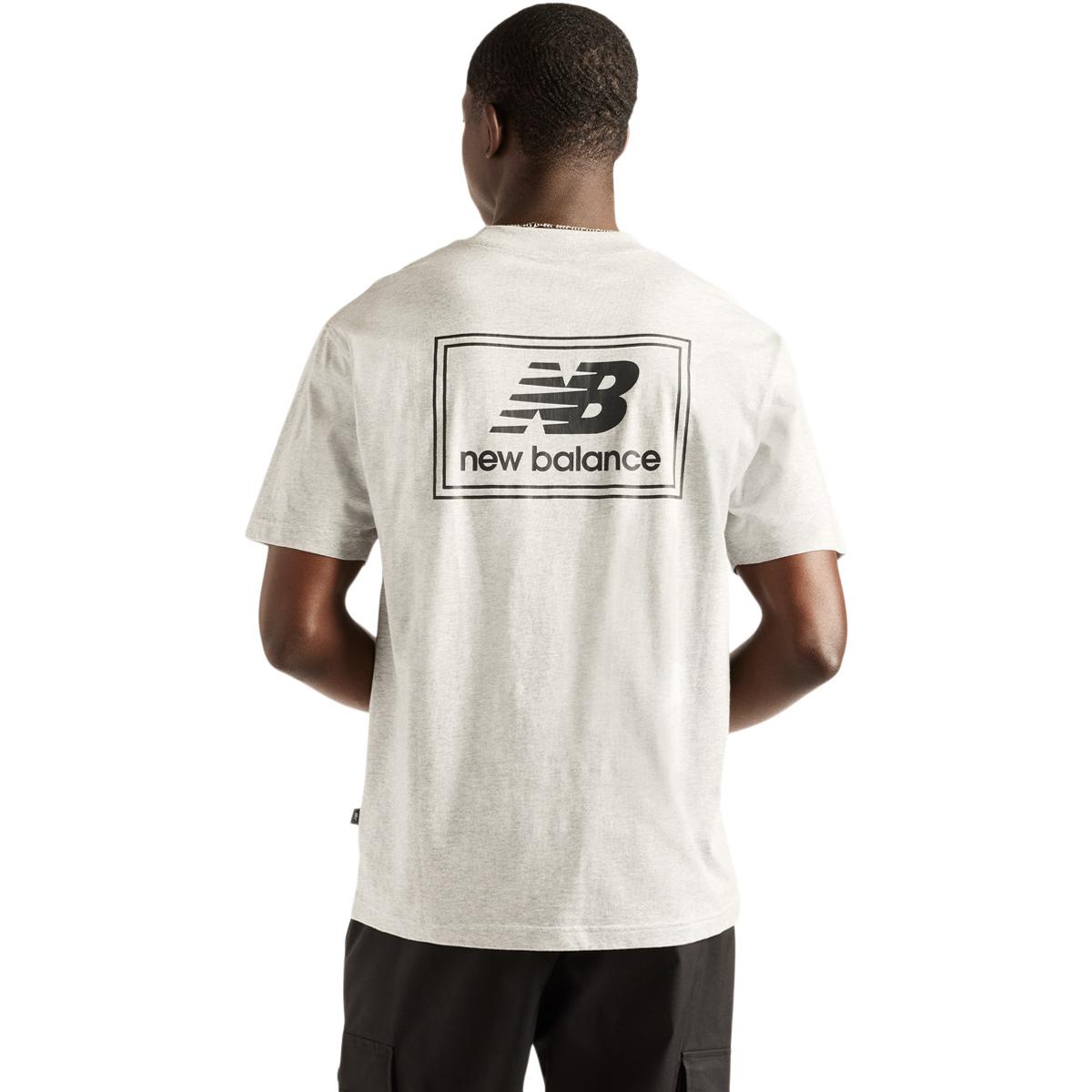 New Balance Woven Label T-shirt Herre ATHLETIC GREY/MULTI