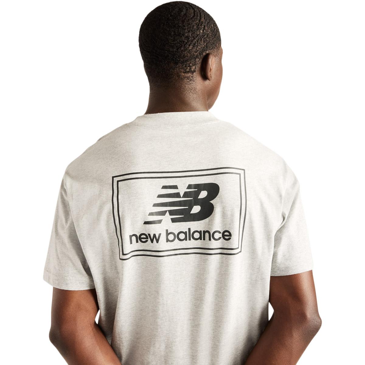 New Balance Woven Label T-shirt Herre ATHLETIC GREY/MULTI