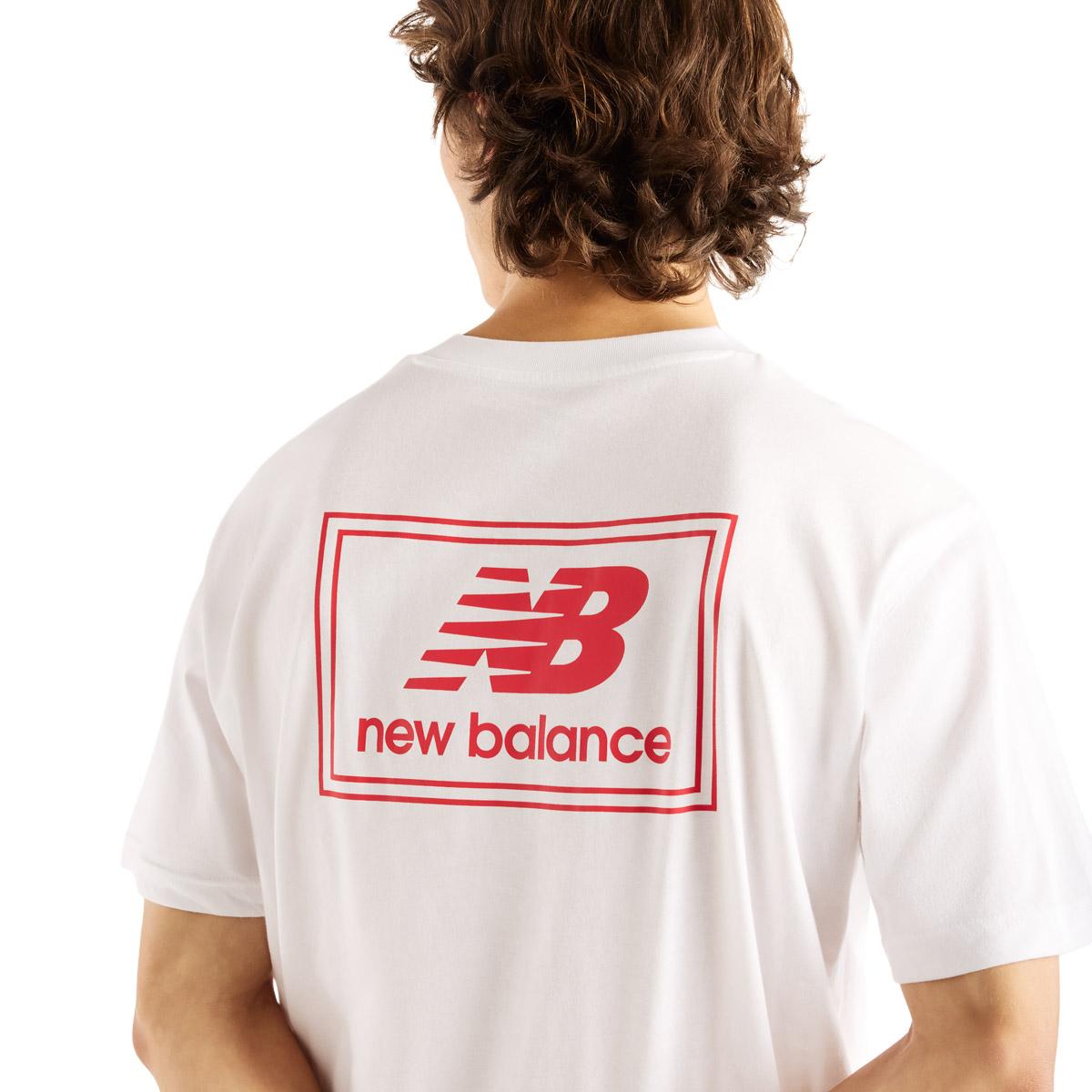 New Balance Woven Label T-skjorte Herre WHITE