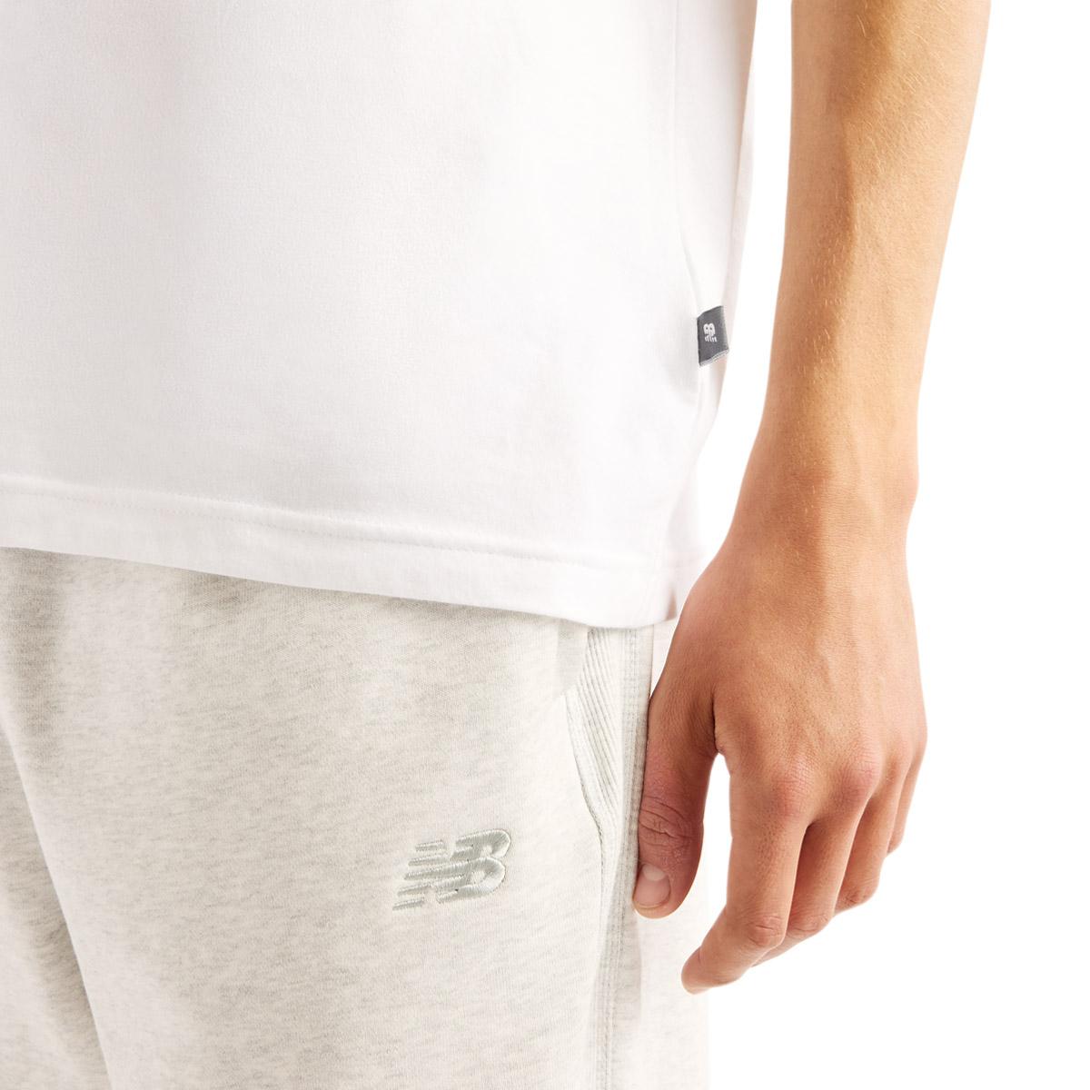 New Balance Woven Label T-skjorte Herre WHITE