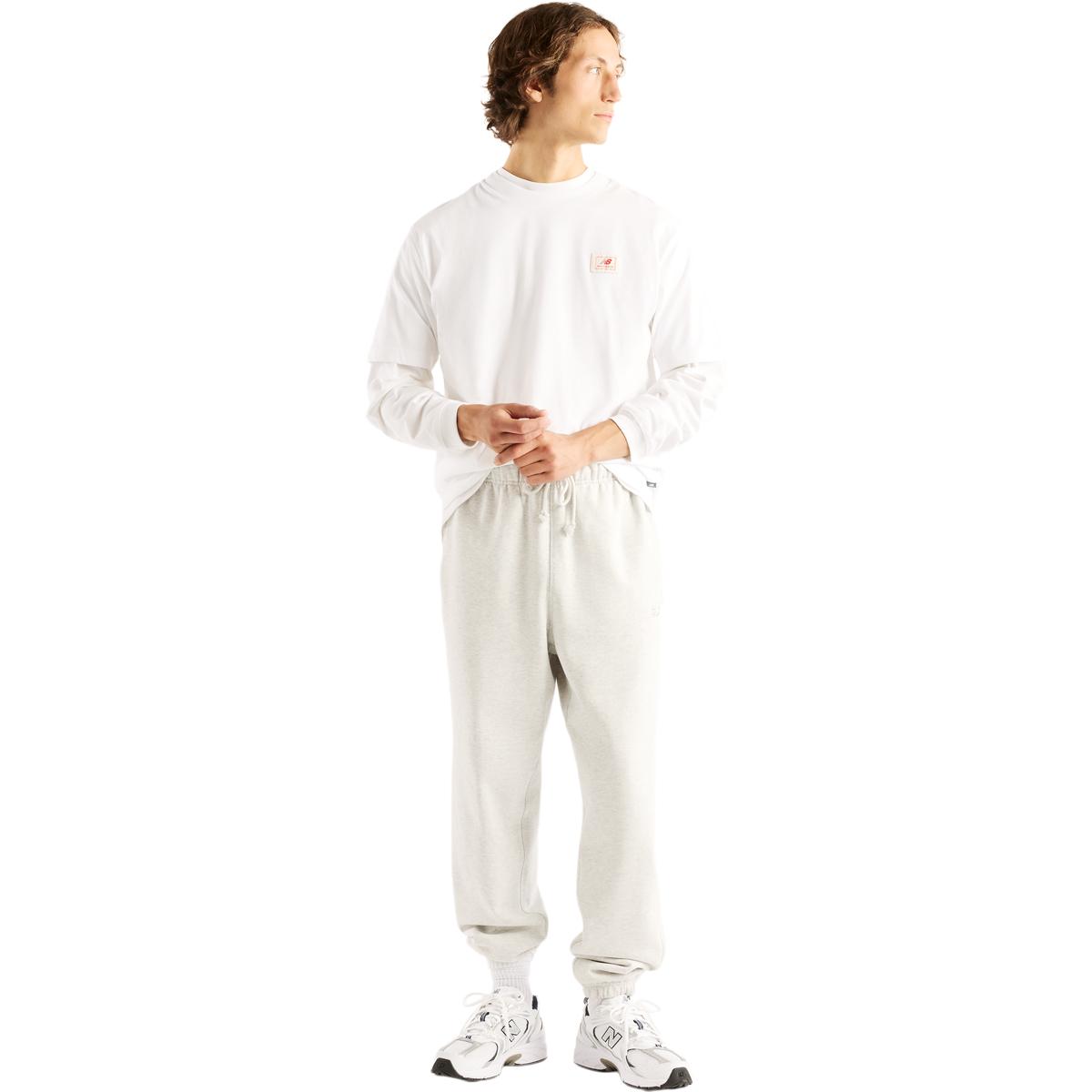 New Balance Woven Label T-skjorte Herre WHITE