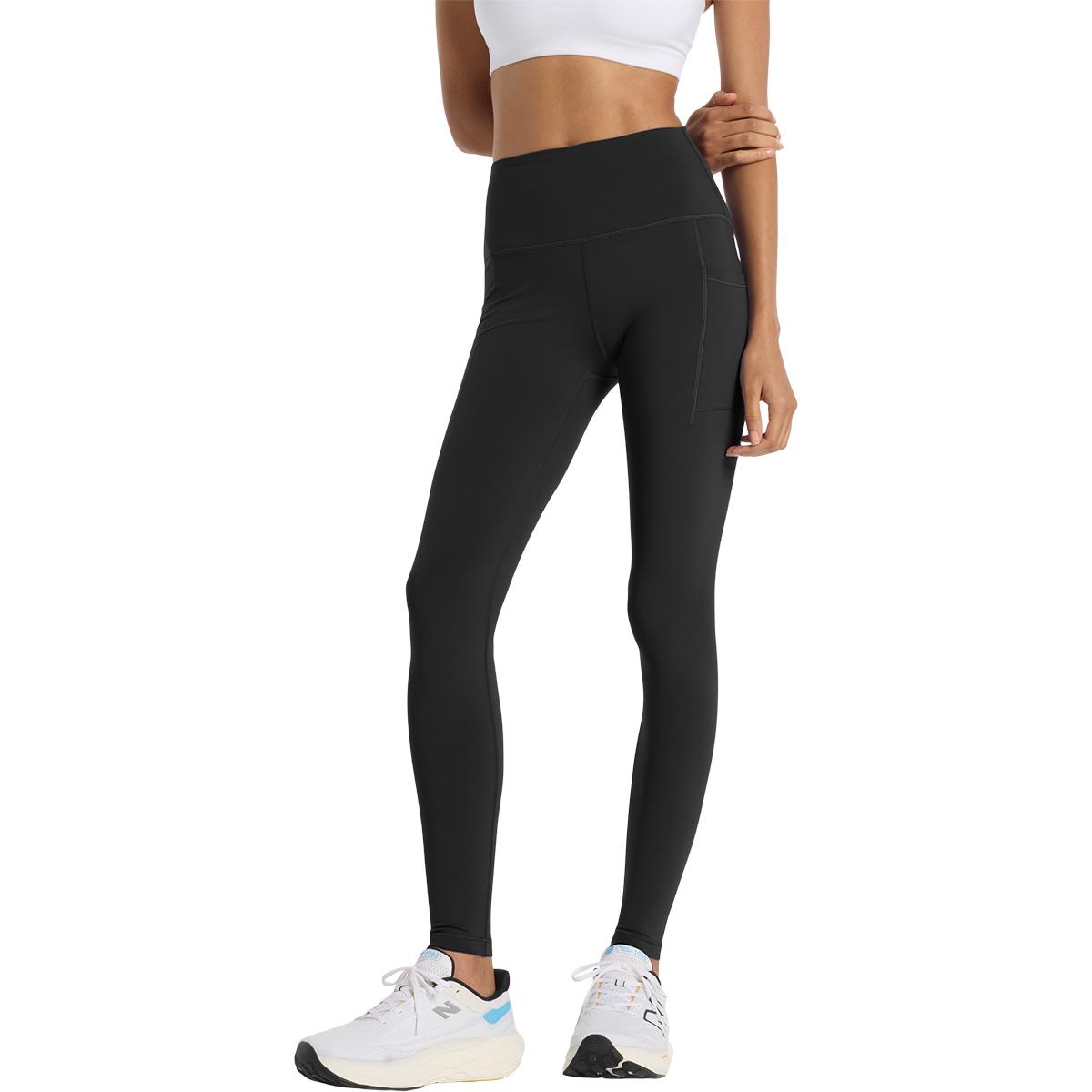 New Balance Sleek Pocket High Waist Træningstights Dame Black