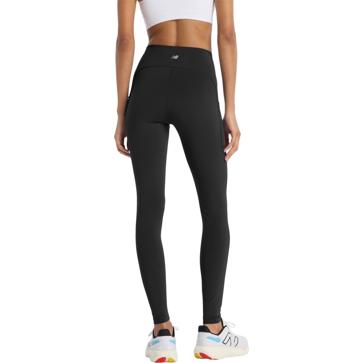 New Balance Sleek Pocket High Waist Træningstights Dame Black