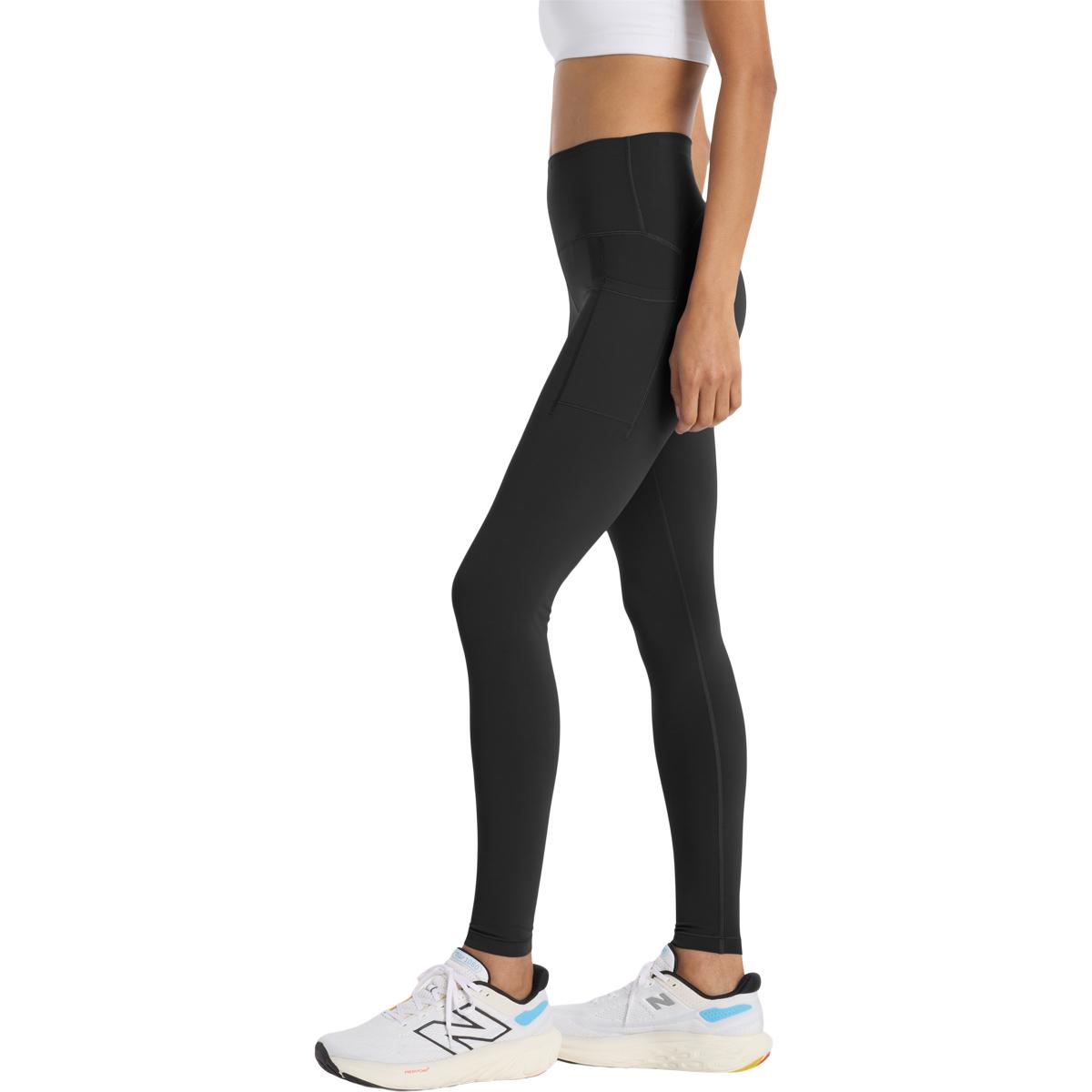 New Balance Sleek Pocket High Waist Træningstights Dame Black