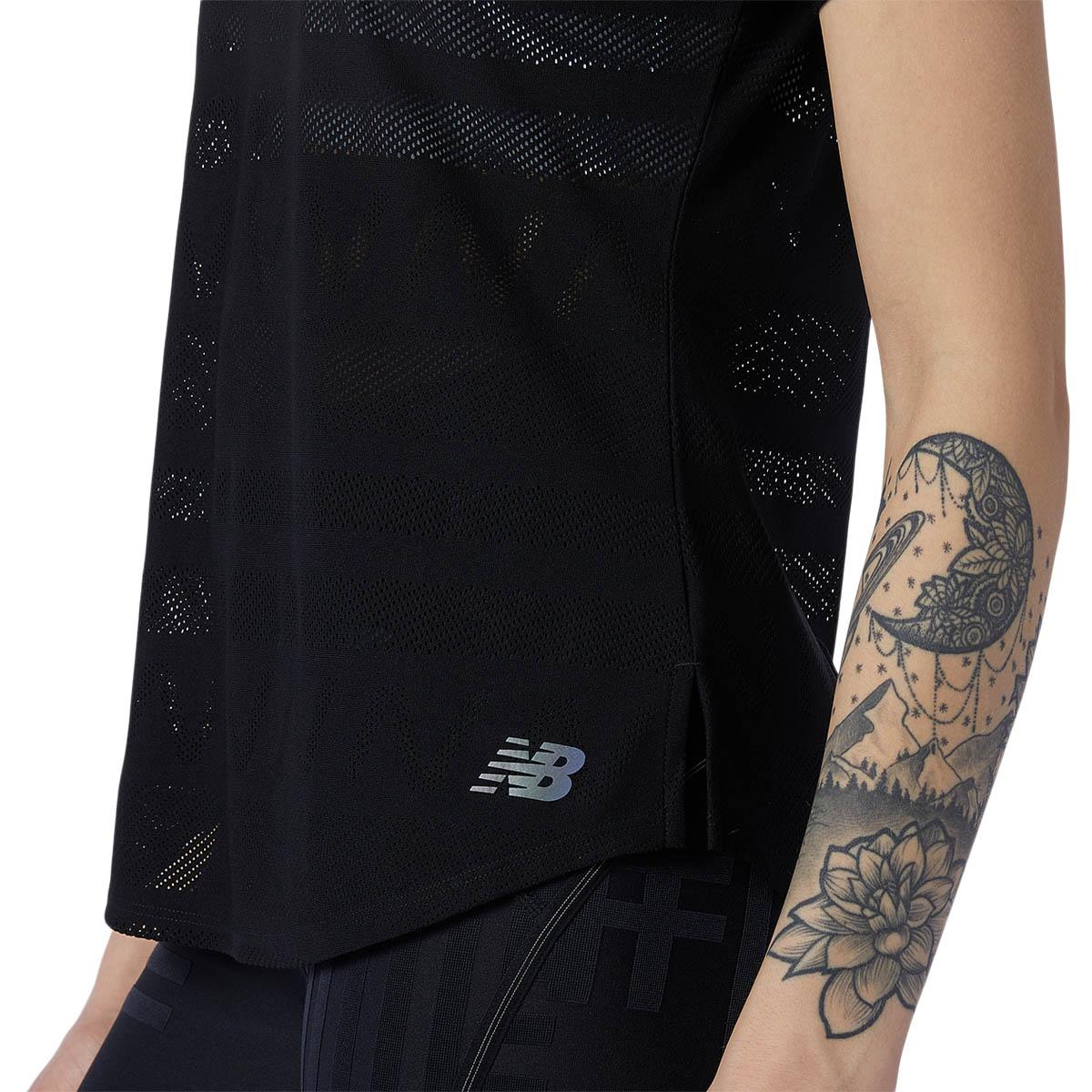 New Balance Q Speed Jacquard Løbe T-shirt Dame Black