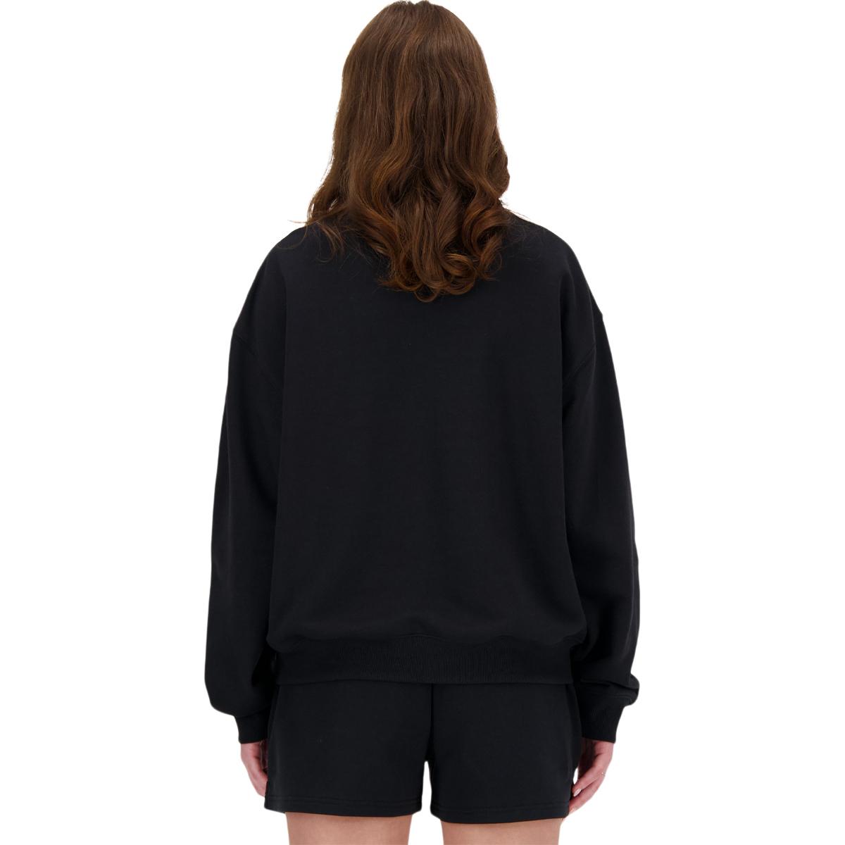 New Balance Small Logo French Terry Sweatshirt Dame Black