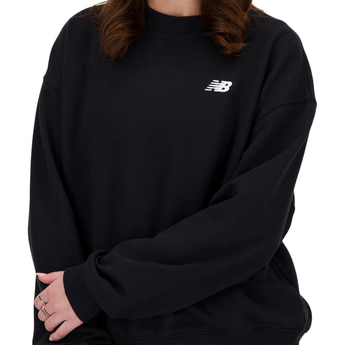 New Balance Small Logo French Terry Sweatshirt Dame Black