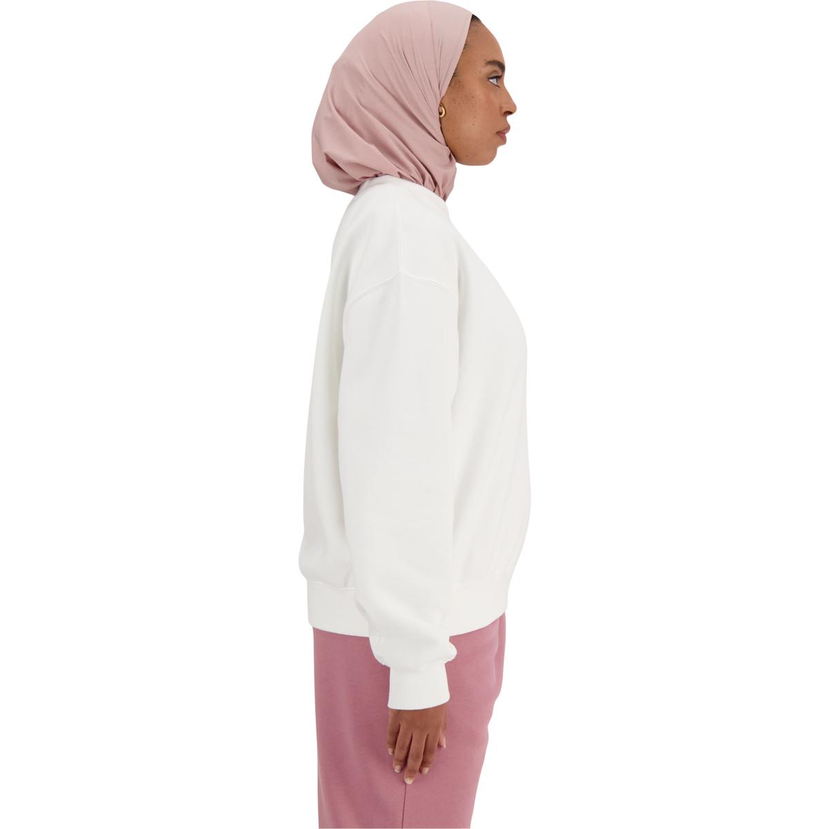 New Balance Iconic Collegiate Crew Sweatshirt Dame White