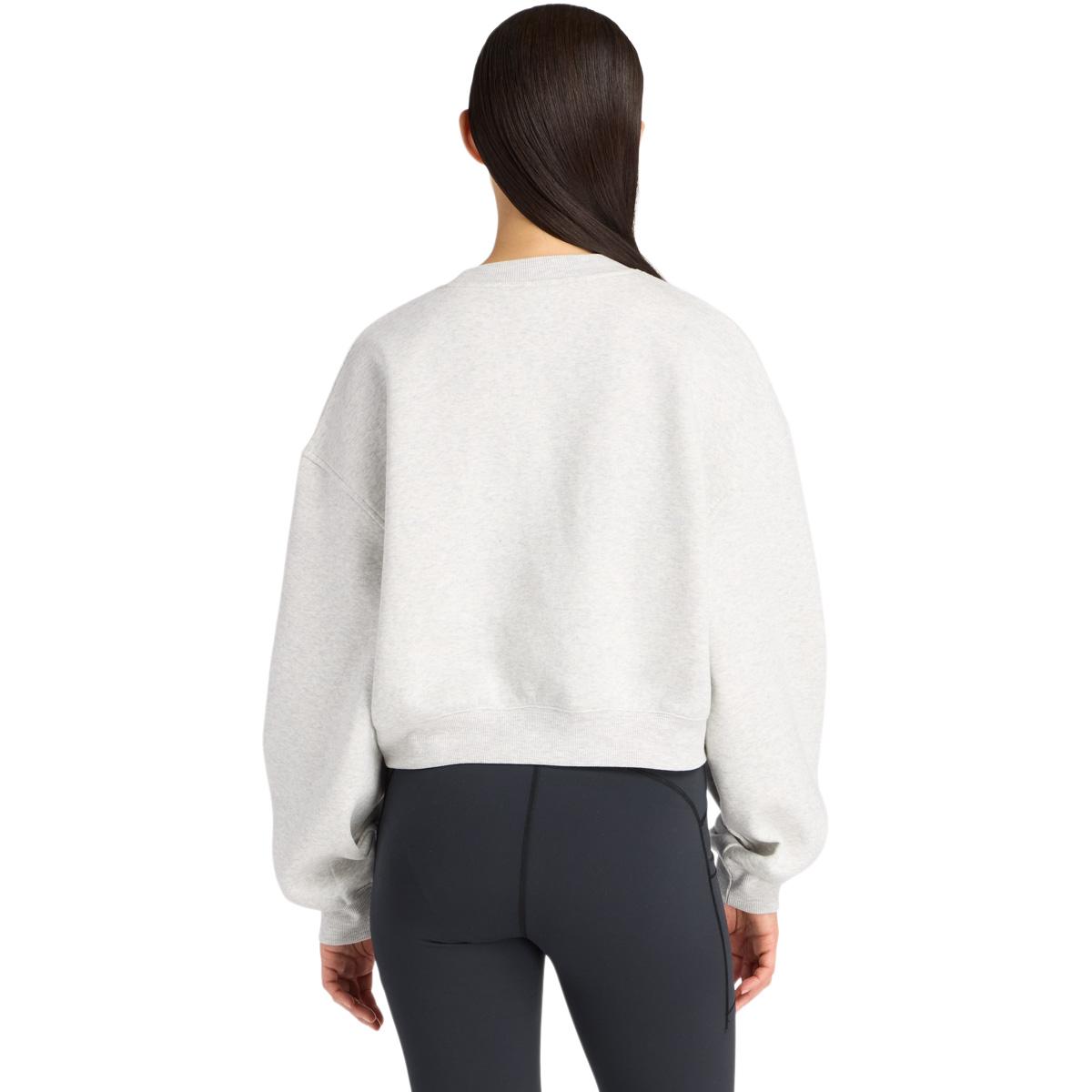 New Balance Linear Heritage Crew Sweatshirt Dame Grey