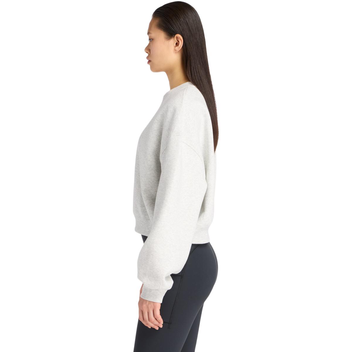 New Balance Linear Heritage Crew Sweatshirt Dame Grey