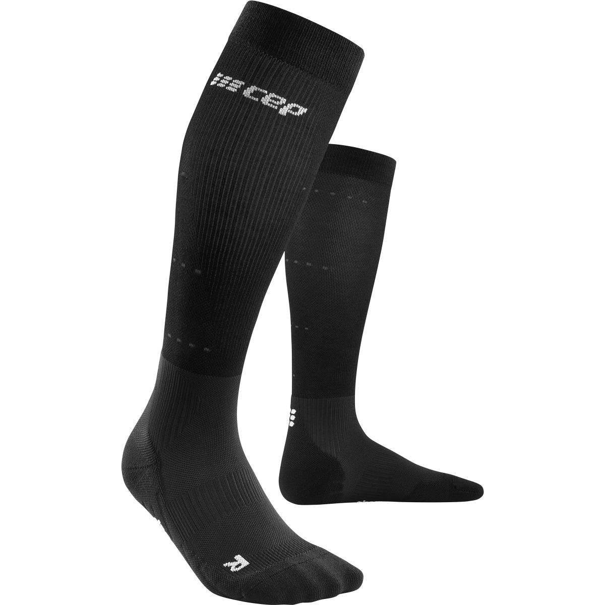 CEP Infrared Recovery Kompressionsløbestrømper Herre black/black