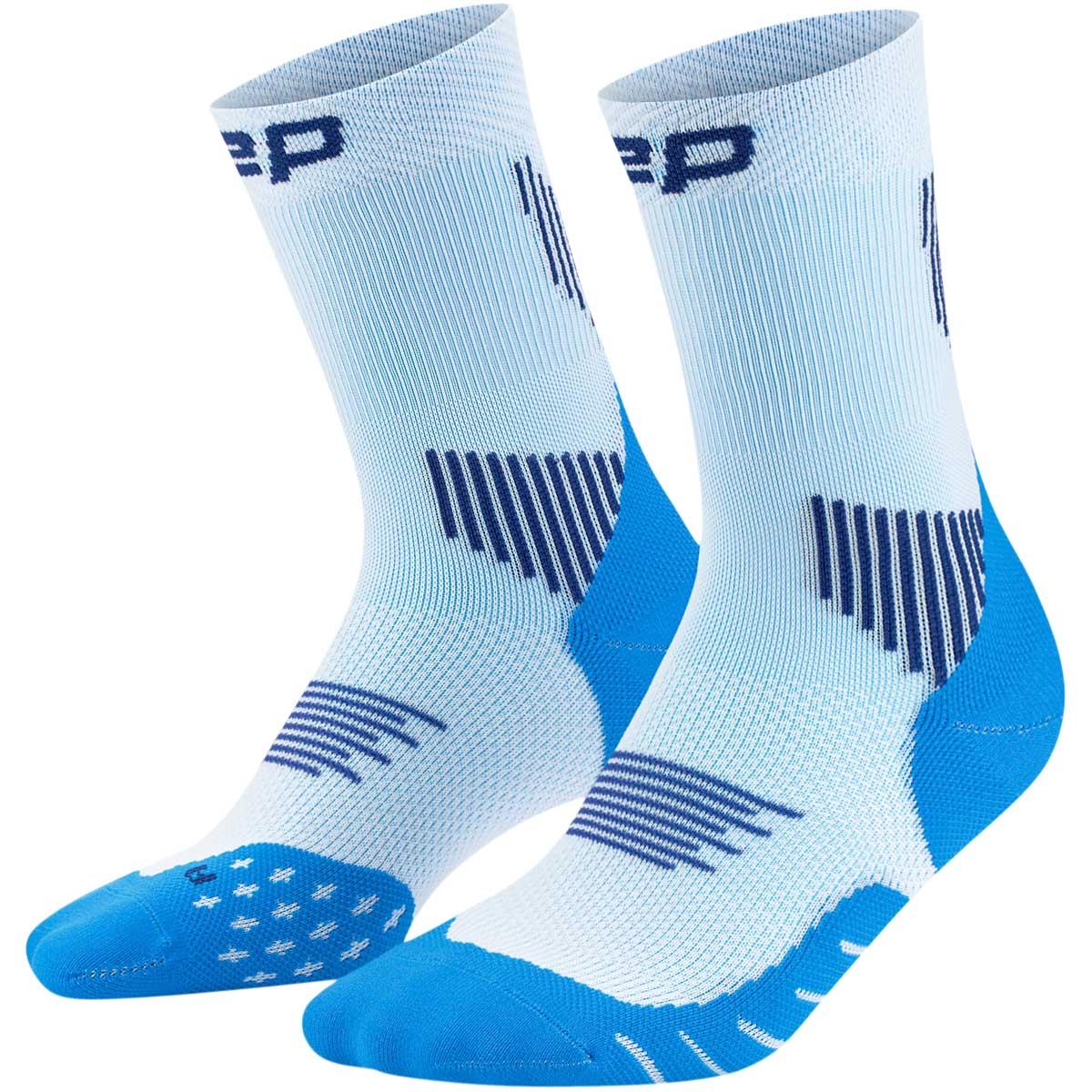 CEP Run Mid Cut 5.0 Løbestrømper Dame blue/ice