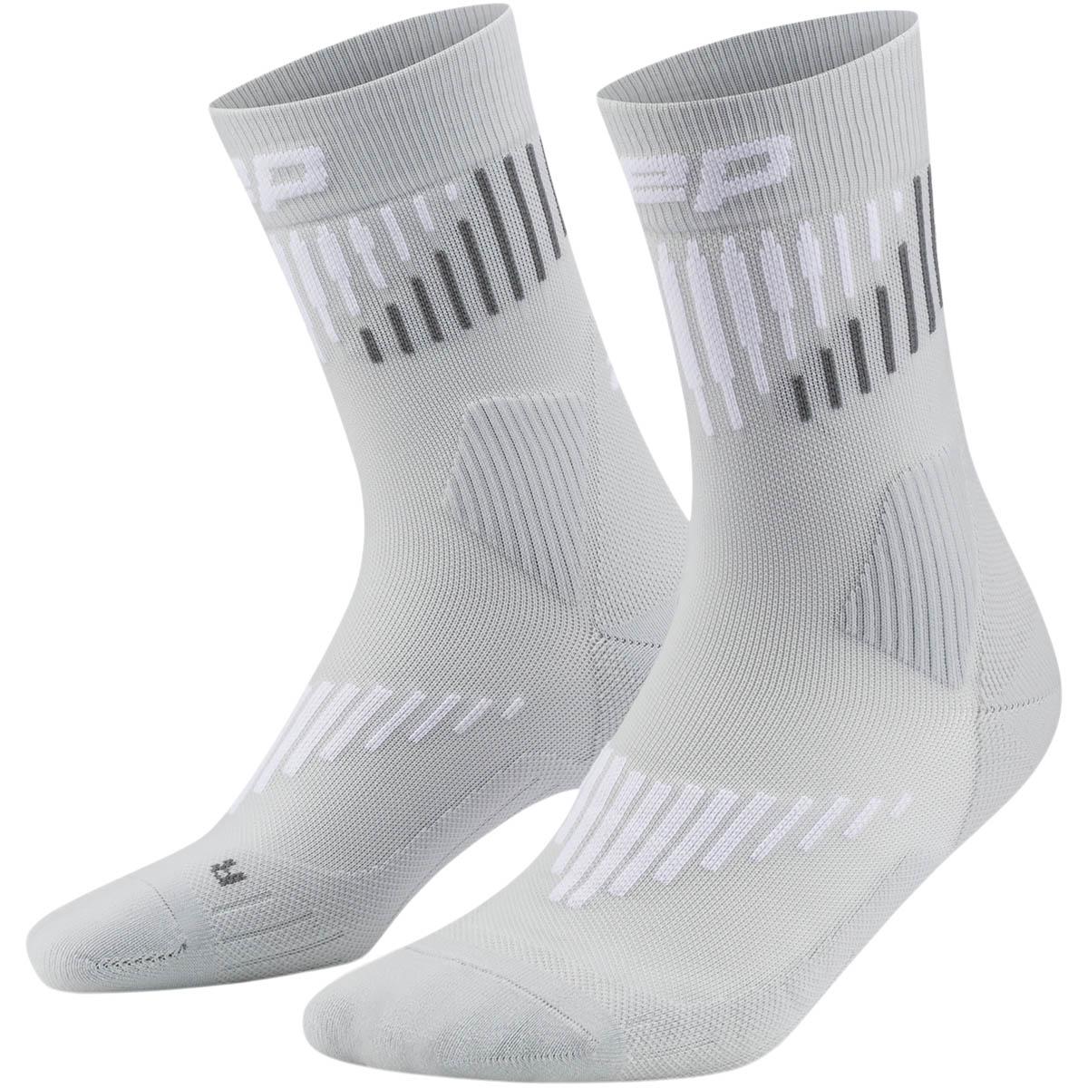 CEP Core Run Merino Løbestrømper Dame Grey/White