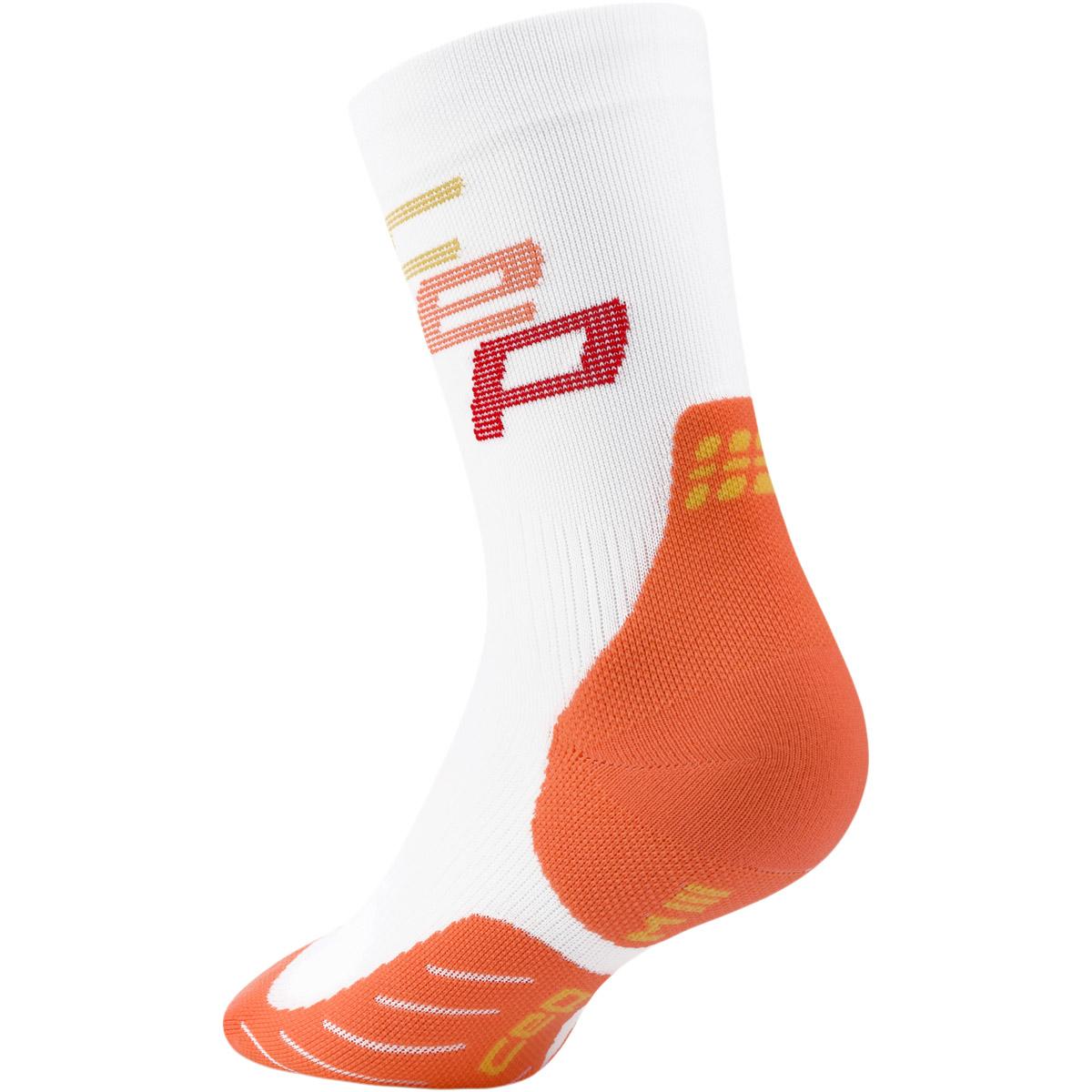 CEP Run Edt. Steps Løpesokker Dame white/coral