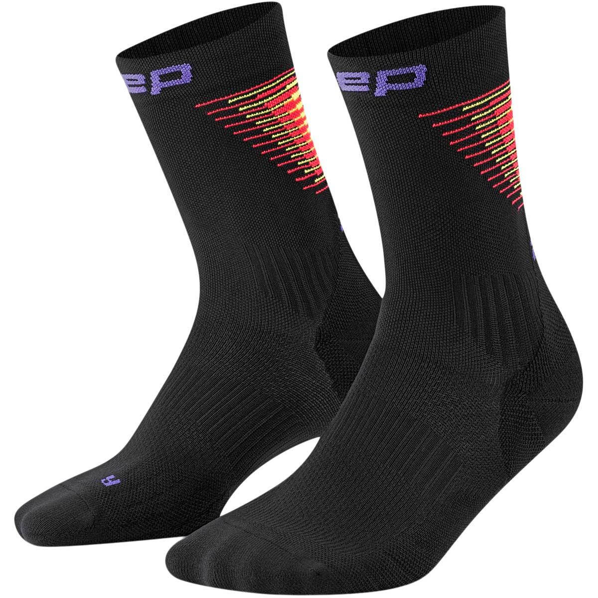 CEP Run Edition Halo Løpesokker Dame black/red