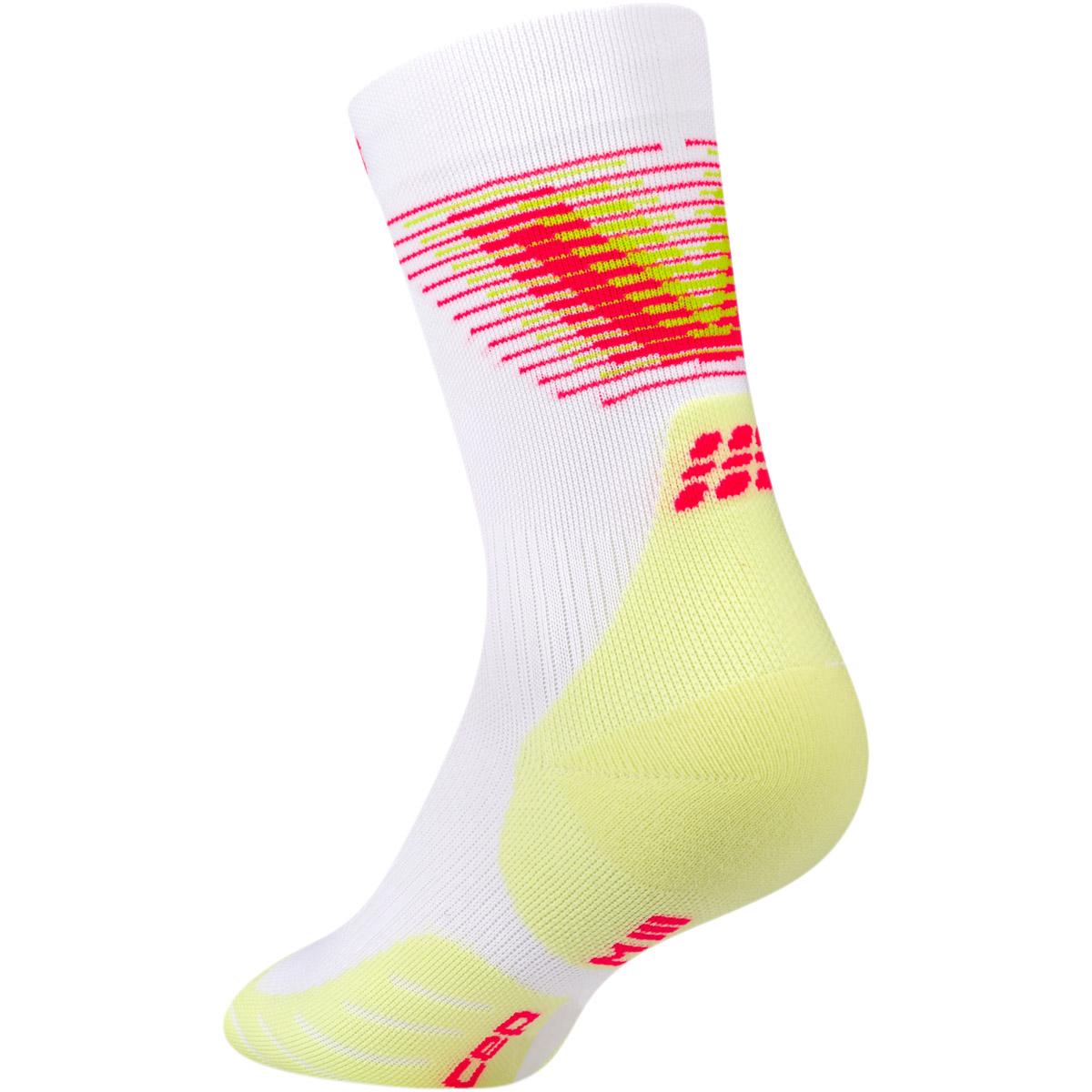 CEP Run Edition Halo Løbestrømper Dame white/lime