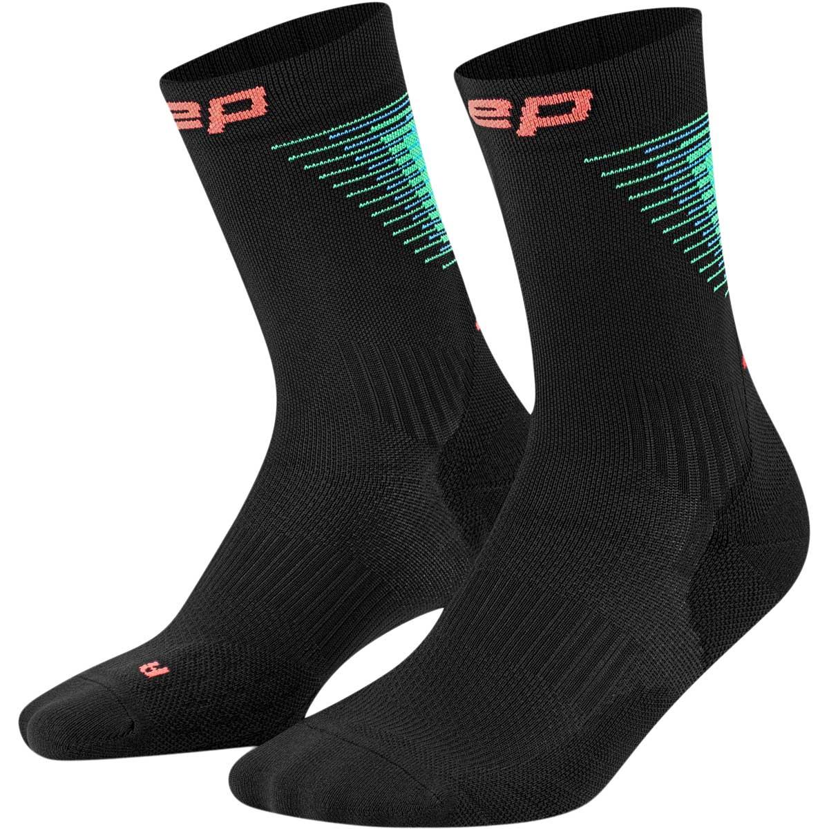 CEP Run Edition Halo Løpesokker Herre black/green