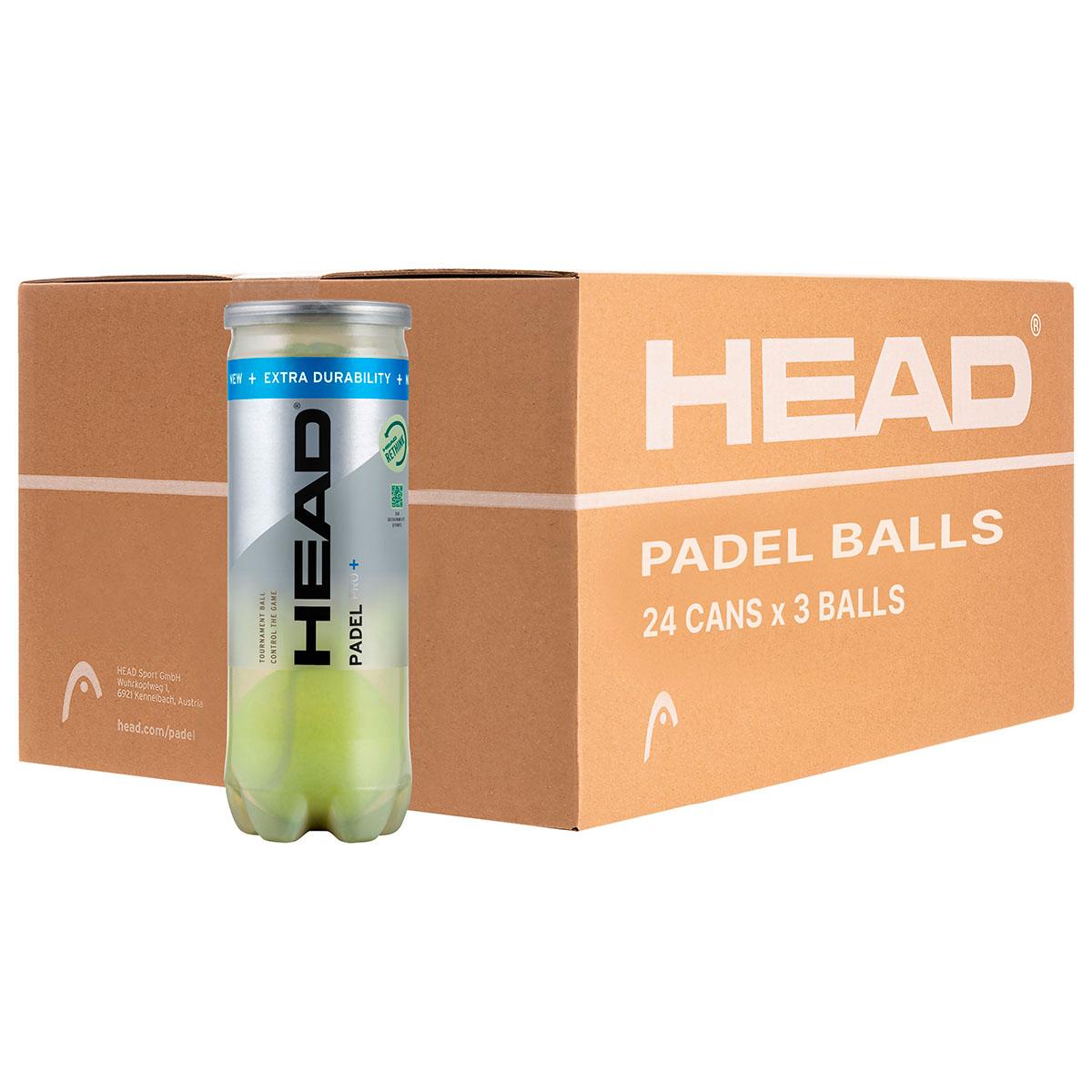 HEAD Pro+ 24x3 Padelbolde Uni
