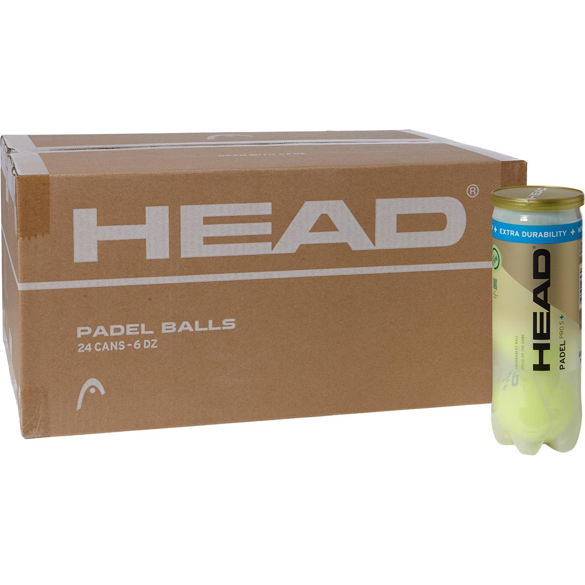 HEAD Pro S+ 24x3 Padelbolde Uni