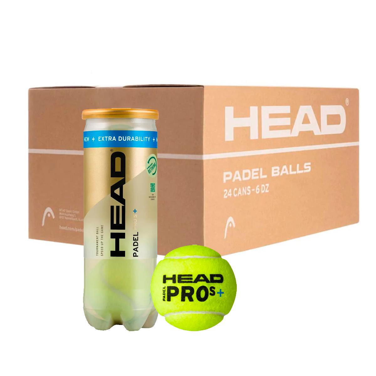 HEAD Pro S+ 24x3 Padelbolde Uni