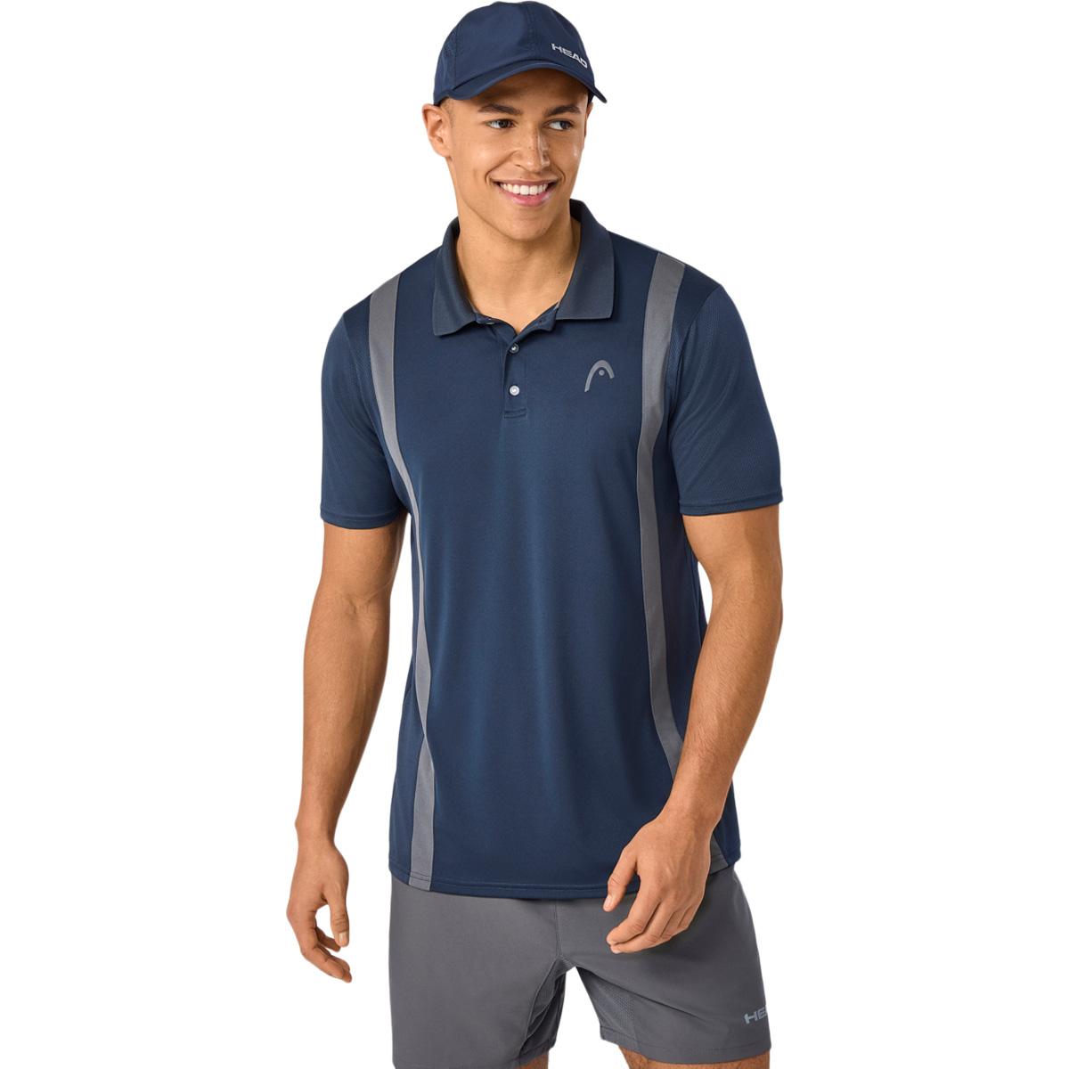 HEAD Club 25 Tech Tennis Polo T-skjorte Herre Nv