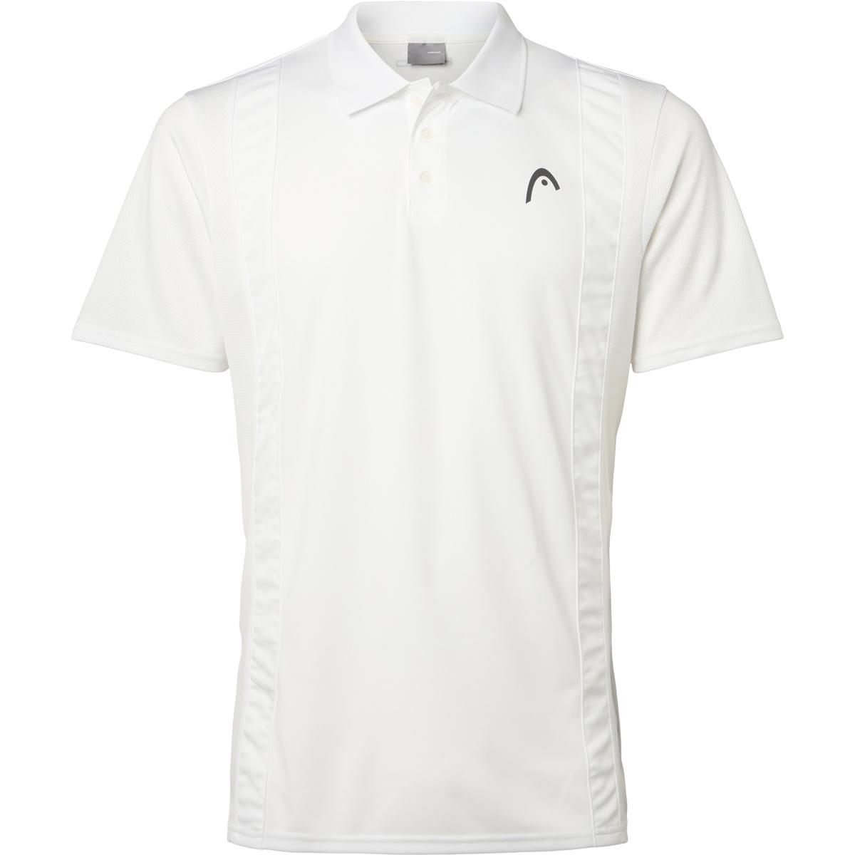 HEAD Club 25 Tech Tennis Polo T-skjorte Herre Wh