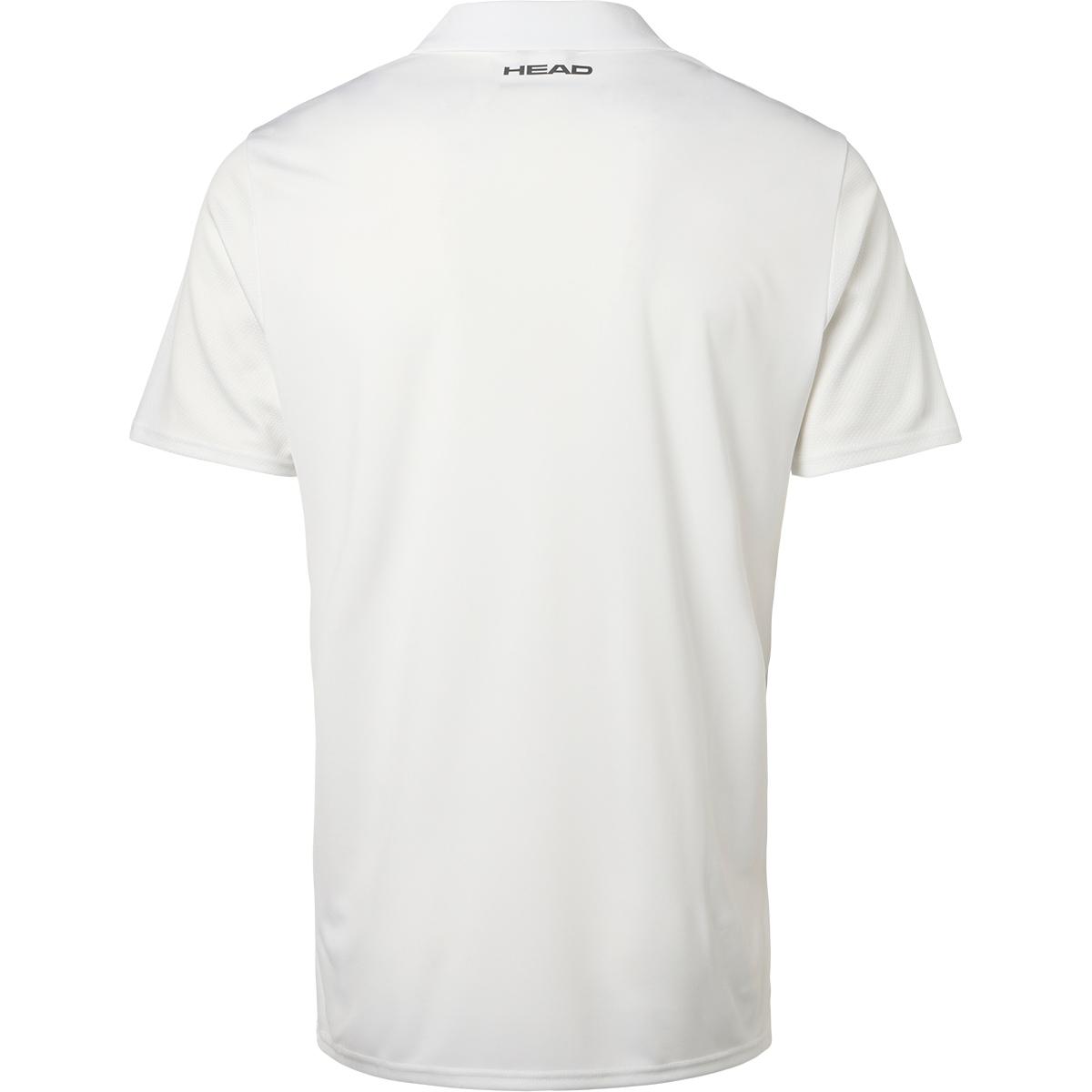 HEAD Club 25 Tech Tennis Polo T-skjorte Herre Wh