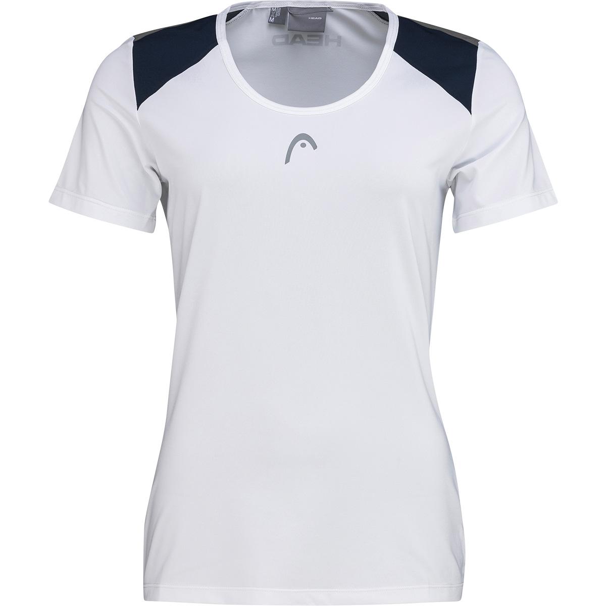 HEAD Club 22 Tech Trenings T-skjorte Dame white/dress blue