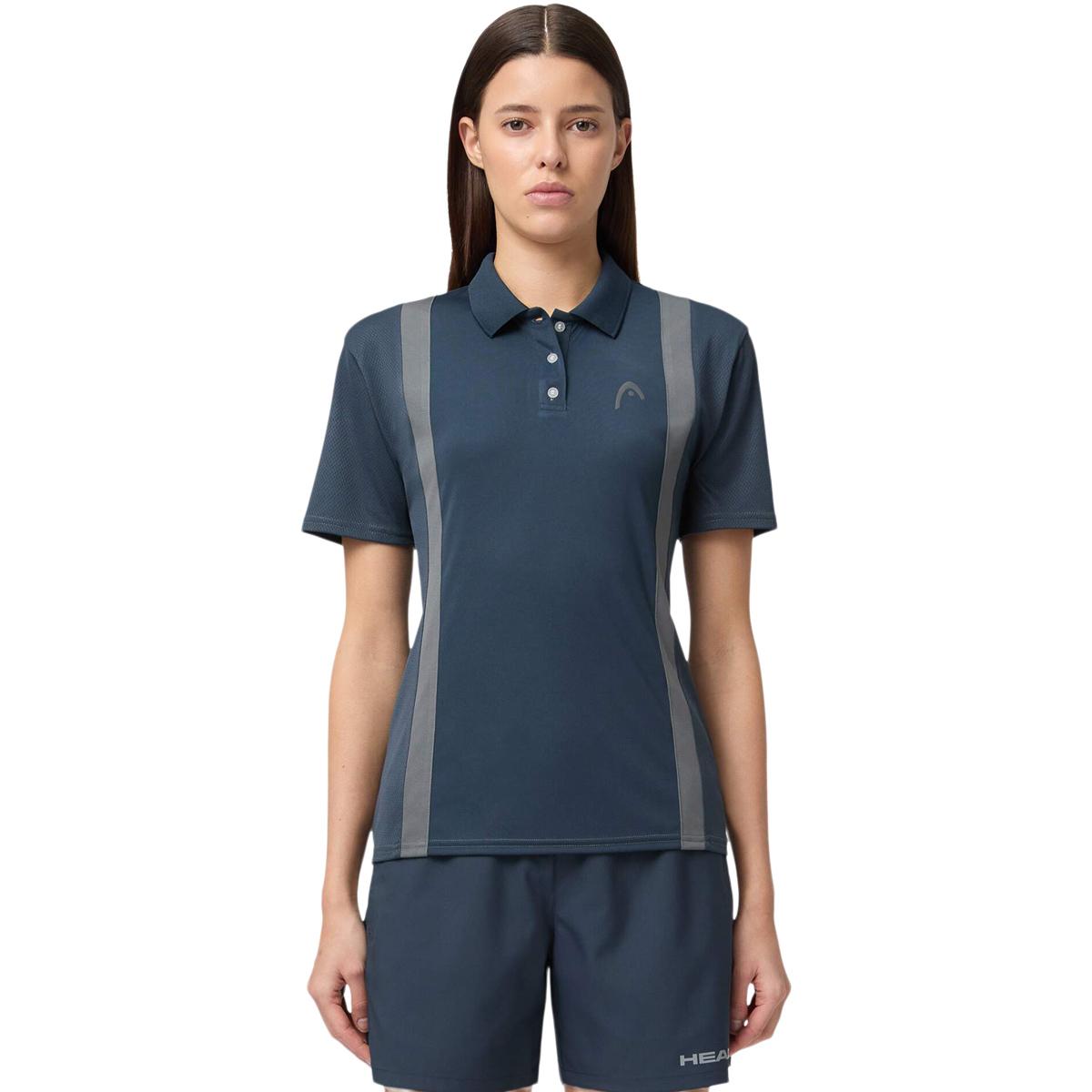 HEAD Club 25 Tech Tennis Polo T-skjorte Dame Navy