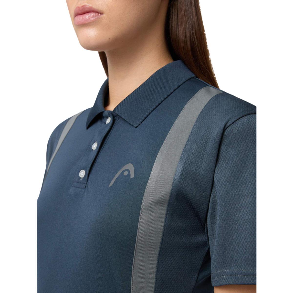 HEAD Club 25 Tech Tennis Polo T-skjorte Dame Navy