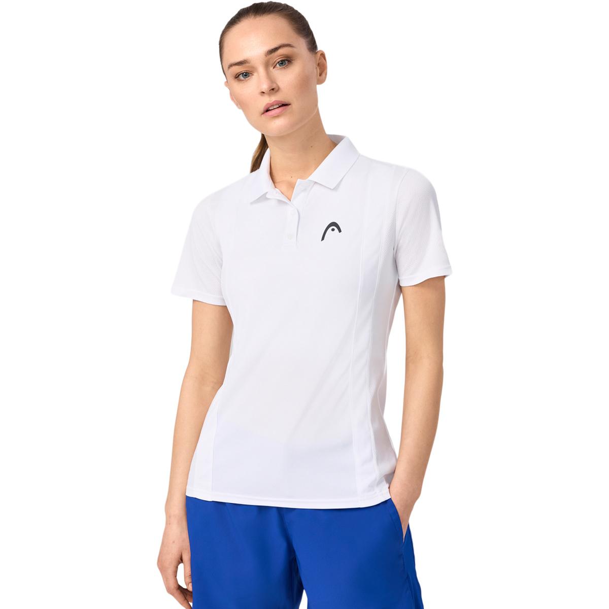 HEAD Club 25 Tech Tennis Polo T-skjorte Dame Wh