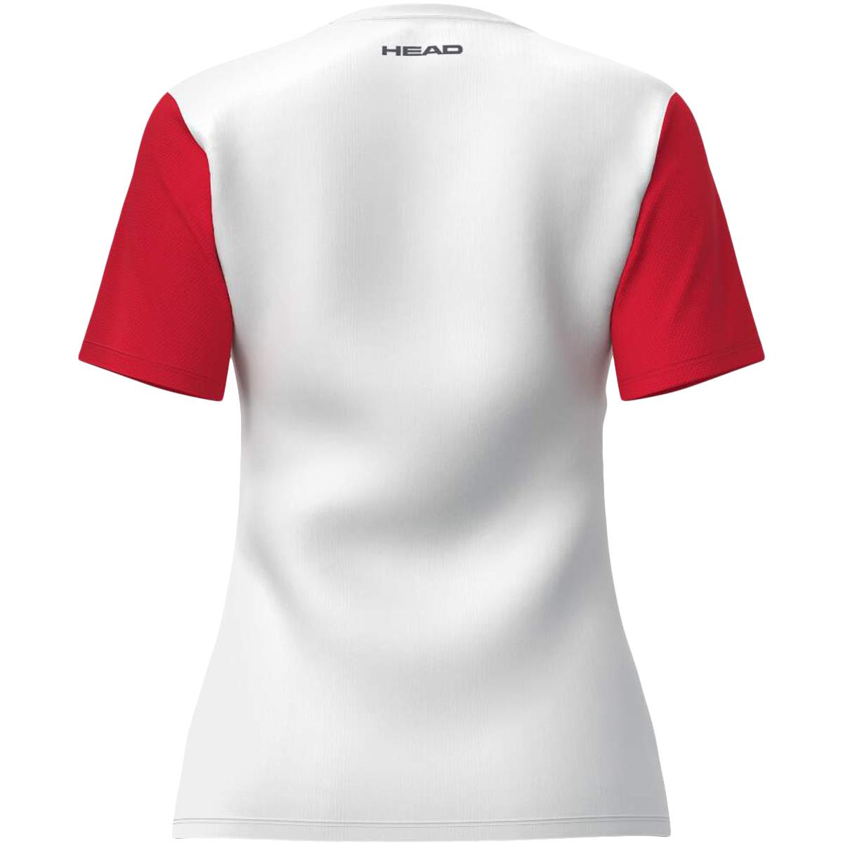 HEAD Club 25 Tech Tennis T-skjorte Dame Red/White