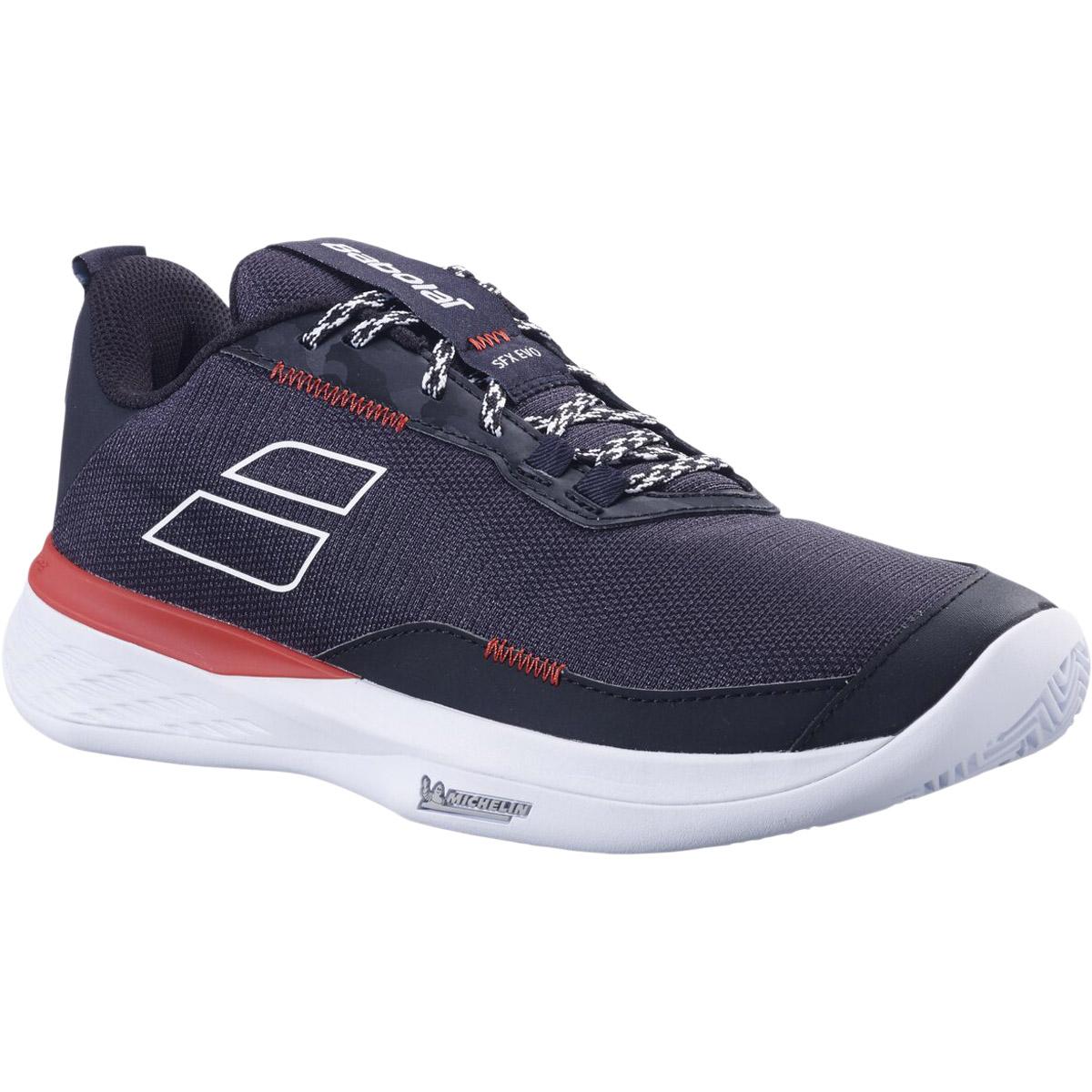 Babolat SFX Evo Clay Tennissko Herre Navy/Fiesta Red