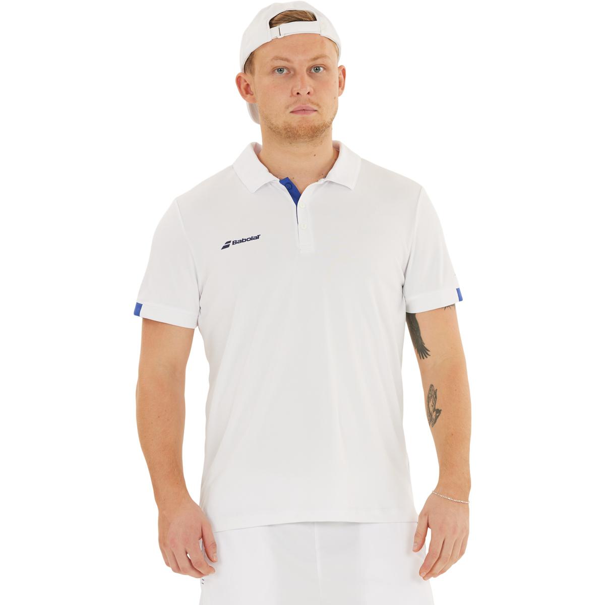 Babolat Play Tennis Polo T-skjorte Herre White/White
