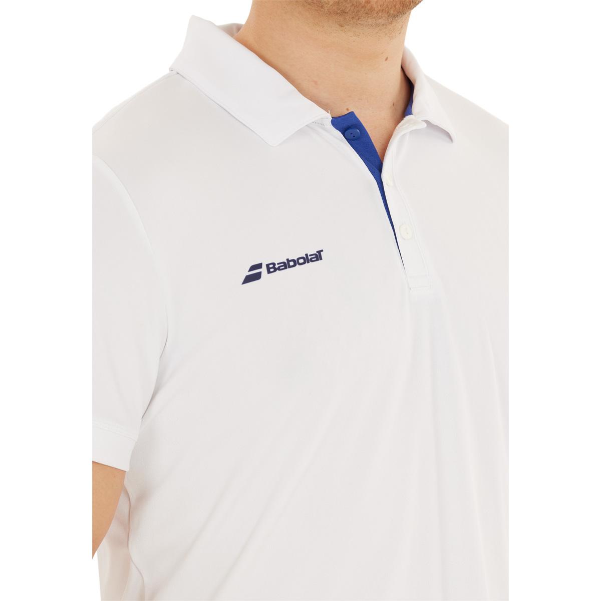 Babolat Play Tennis Polo T-skjorte Herre White/White
