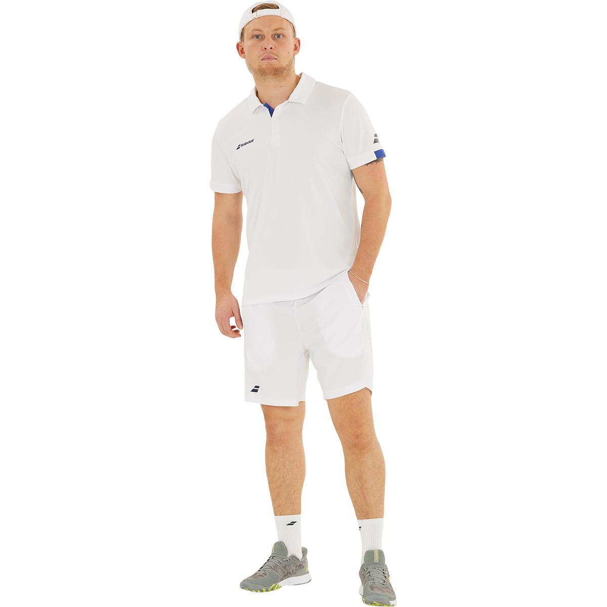 Babolat Play Tennis Polo T-skjorte Herre White/White