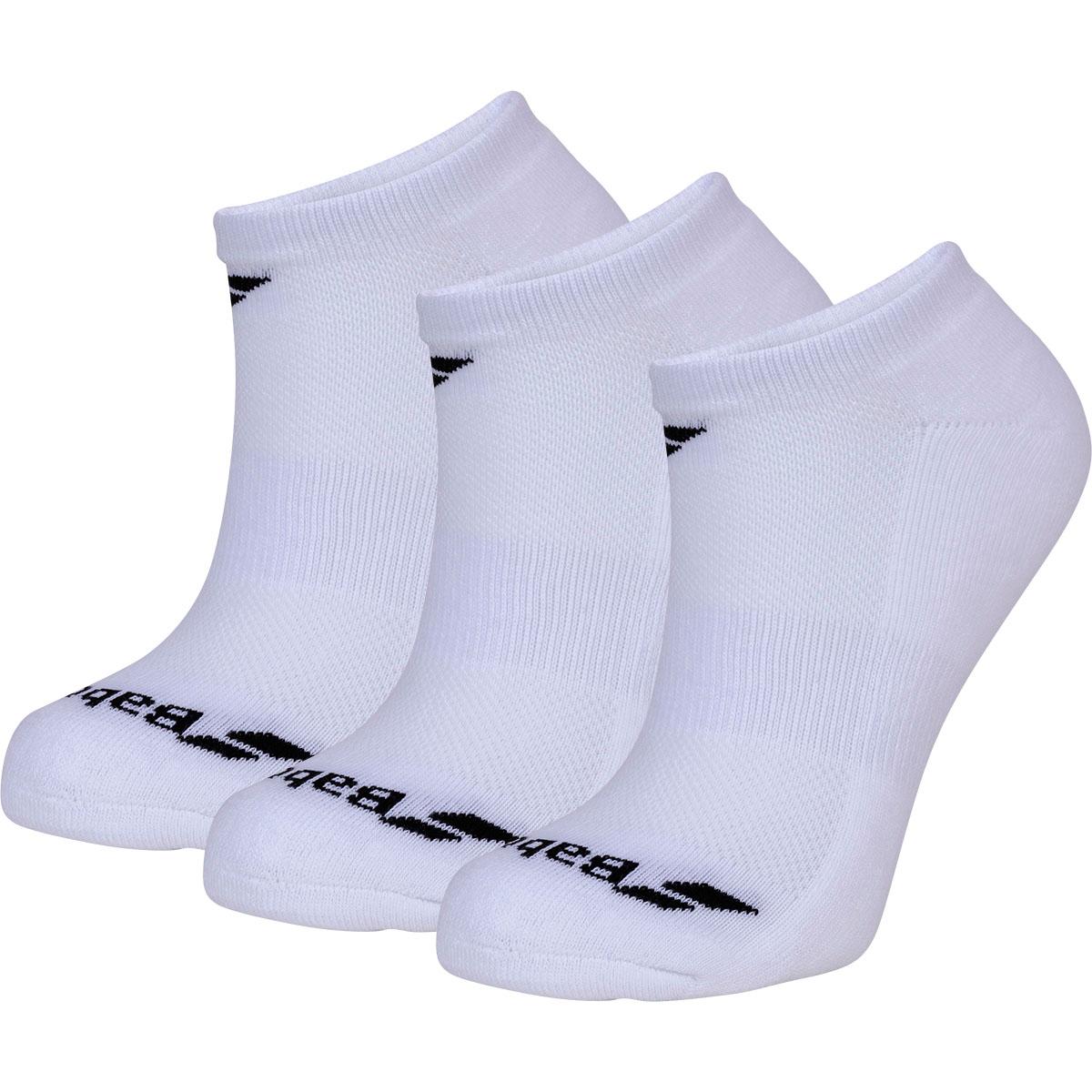 Babolat Invisible 3-Pack Footies White/White