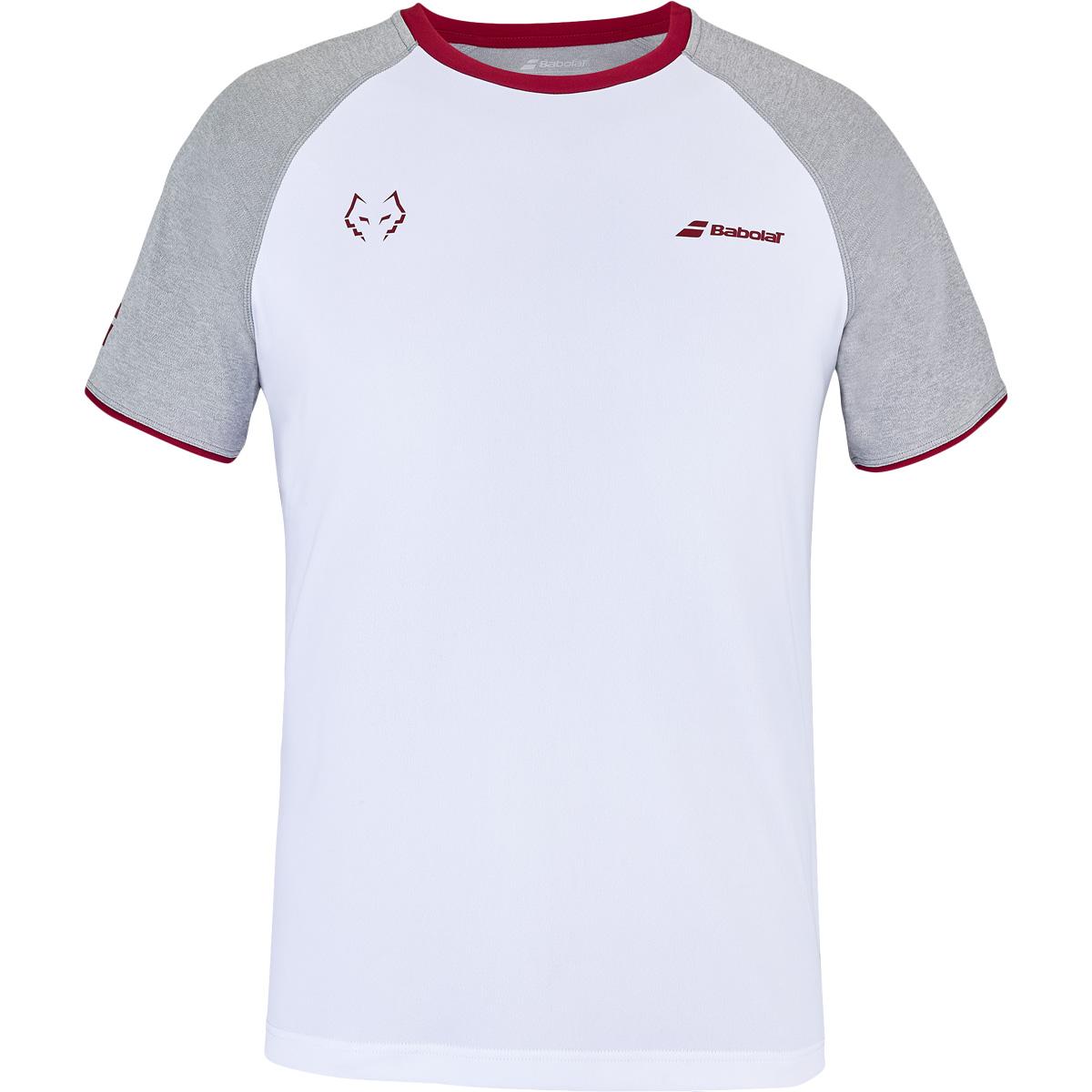 Babolat Lebrón Crew Neck Padel T-shirt Herre White/White